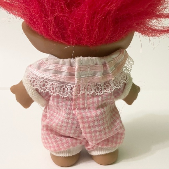 Ace Novelty Troll Doll with Red Hair Jewel and Pink Outfit - Picture 8 of 16